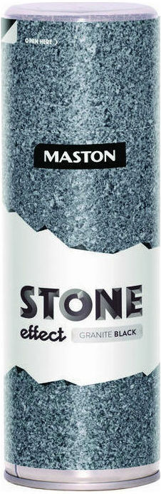 Maston Stone Effect Σπρέι Βαφής Μαύρο 400ml